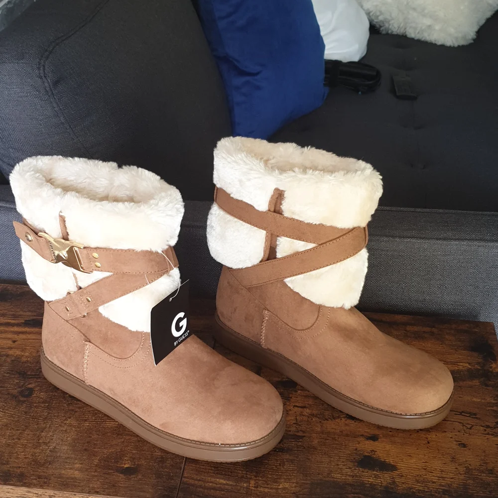 Authentic Warm boots by G by Guess brown size 8 NWT. - Picture 4 of 13